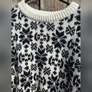 H&M Chunky Crop Sweater Alpaca Blend Women's M Soft Cozy Lagenlook Quiet Luxury